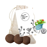 Bunte Samenbomben Jutebeutel – Eigenes Design Logo / Text