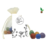 Bunte Samenbomben Organza-Beutel – Eigenes Design Logo/Text