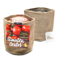 Growset Jutebeutel Klein – Blumen-Anzuchtset – Eigenes Design Logo/Text