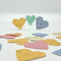 Samenpapier Herz-Konfetti – Bulk