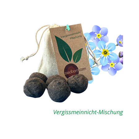 5 Samenbomben im Beutel: Vergissmeinnichtmix