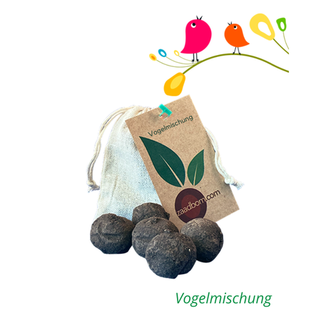 5 Samenbomben im Beutel: Vogelmix
