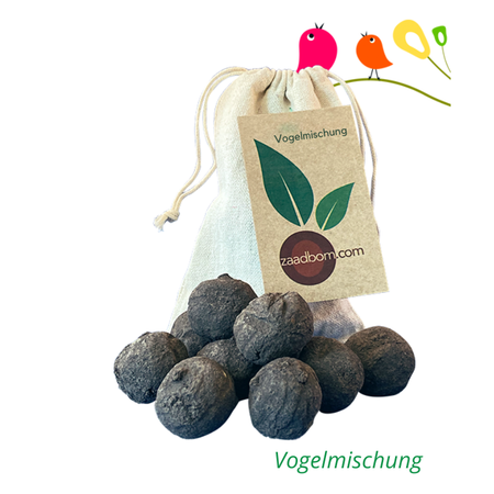 10 Samenbomben im Beutel: Vogelmix