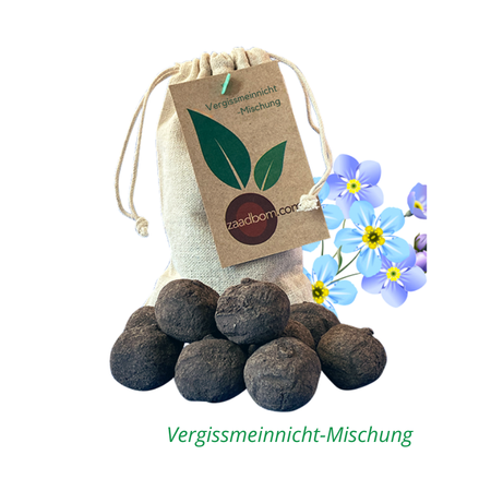10 Samenbomben im Beutel: Vergissmeinnichtmix