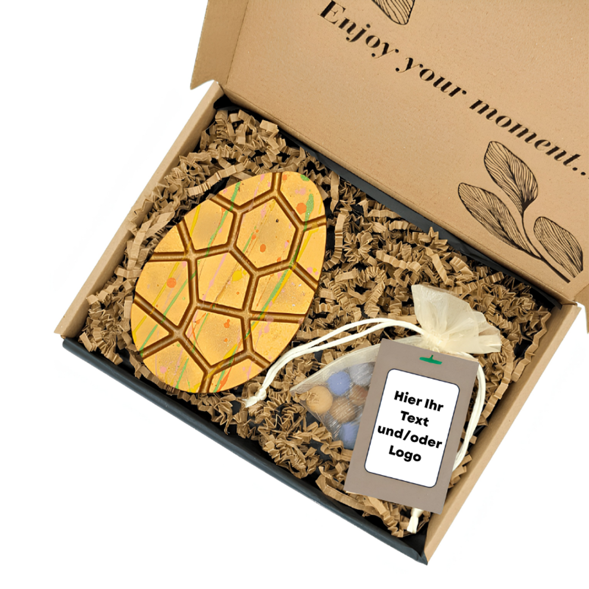 Osterei & Bunte Samenbomben Box – Eigenes Design Logo / Text