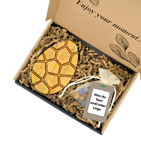 Osterei & Bunte Samenbomben Box – Eigenes Design Logo / Text
