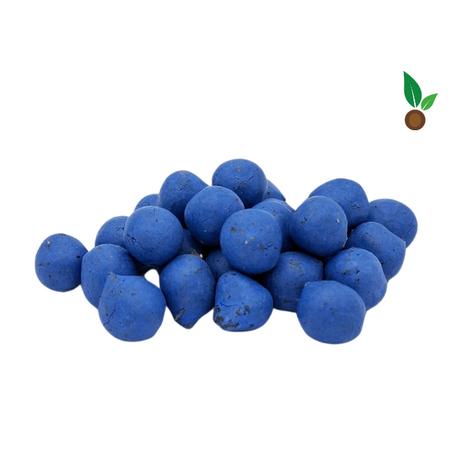 Einzelne blaue Samenbomben