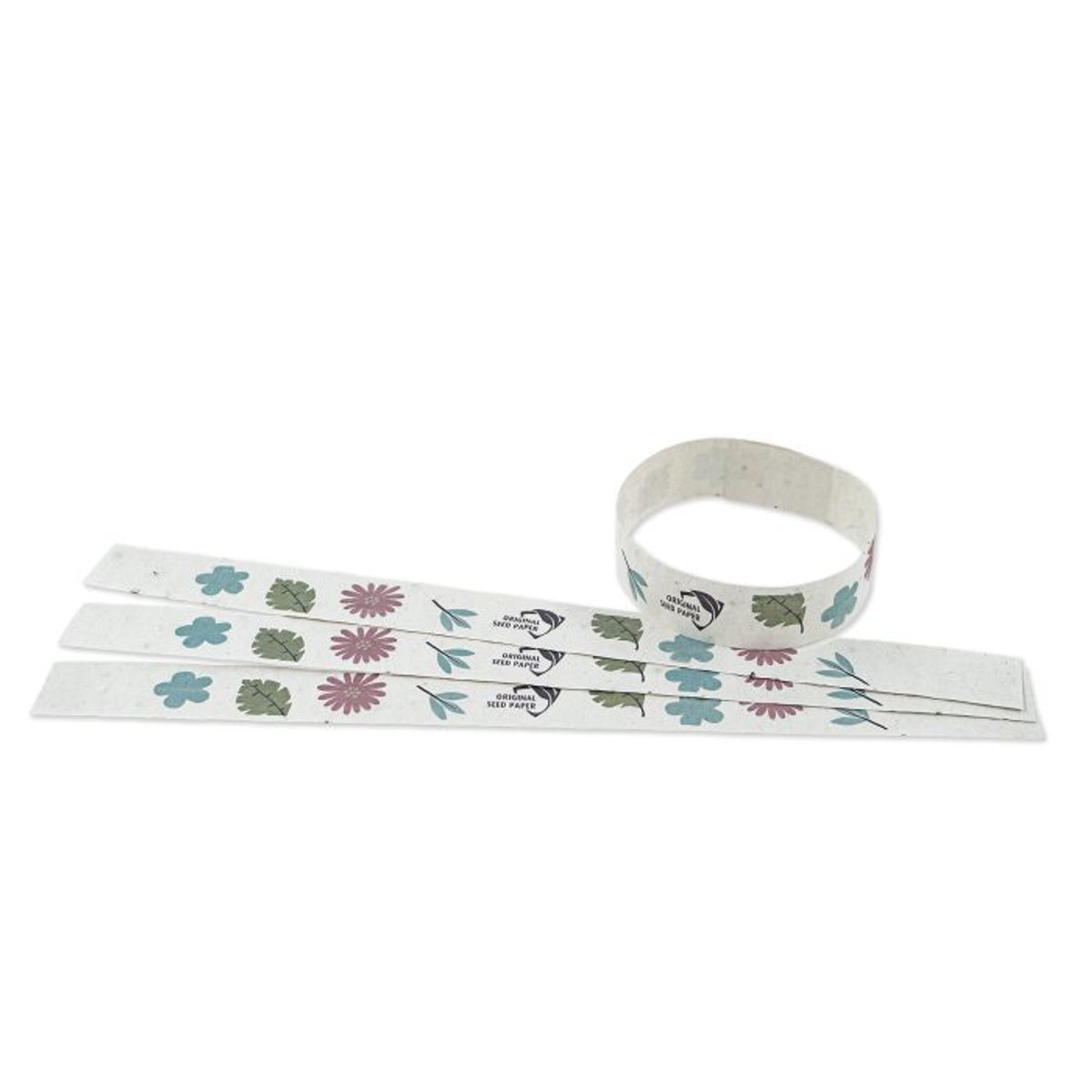 Samenpapier-Armbänder – Eigenes Design Logo/Text