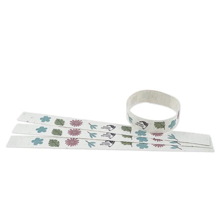 Samenpapier-Armbänder – Eigenes Design Logo/Text
